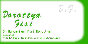 dorottya fisi business card